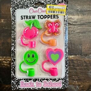 Colorful Straw Toppers Set New (T4024)
